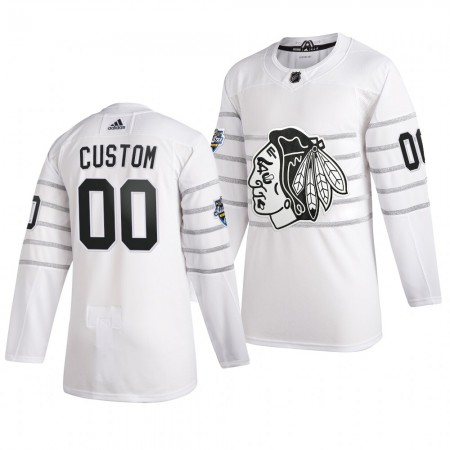 Camisola Chicago Blackhawks Personalizado Cinza Adidas 2020 NHL All-Star Authentic - Homem